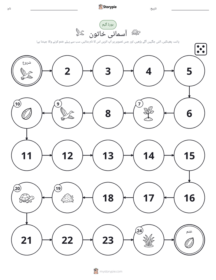 رول اور منتقل کریں کھیل