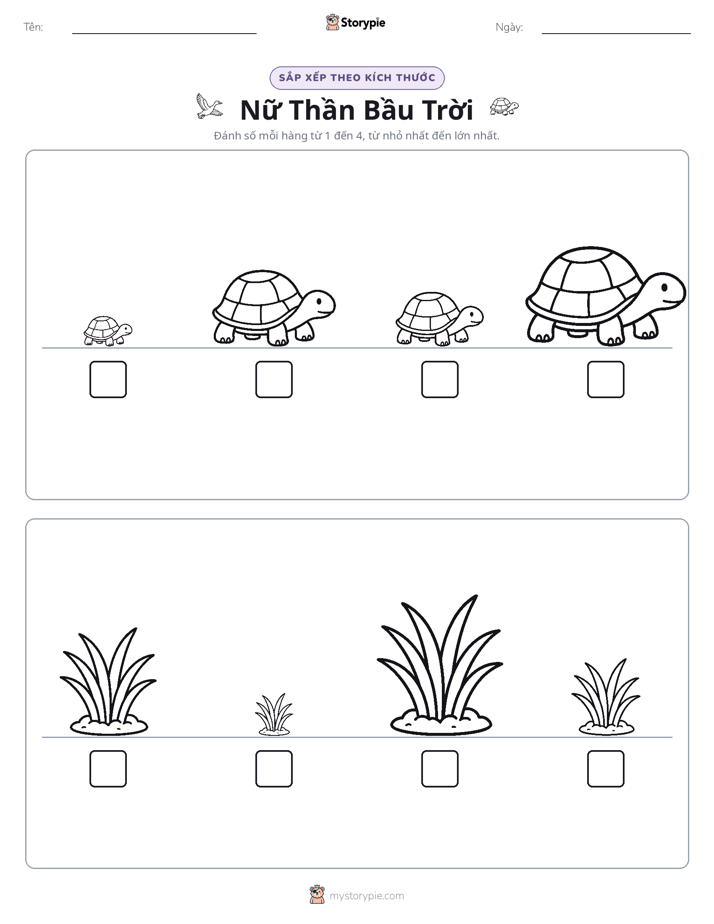 Thứ Tự Kích Thước