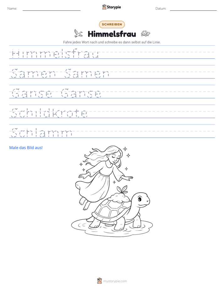 Schreibübung