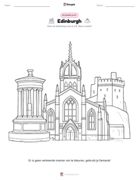 Edinburgh afdrukbare werkblad voorbeeld