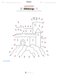 Anteprima della scheda stampabile di Edimburgo