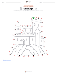 Edinburgh afdrukbare werkblad voorbeeld