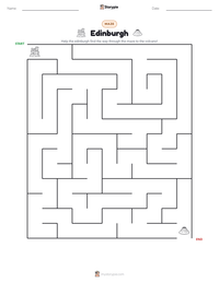 Edinburgh printable worksheet preview
