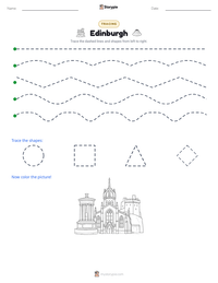 Edinburgh printable worksheet preview