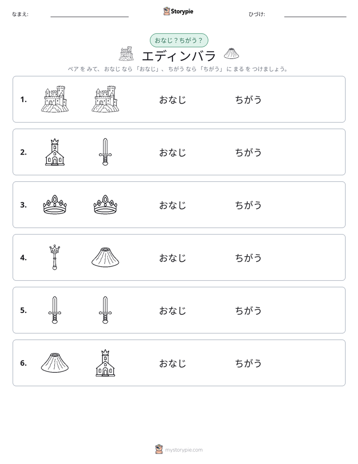 同じか違うか