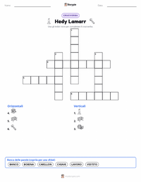 Anteprima della scheda stampabile di Hedy Lamarr