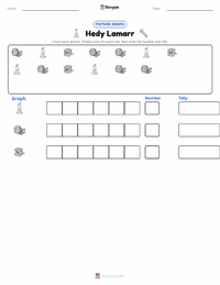 Hedy Lamarr printable worksheet preview