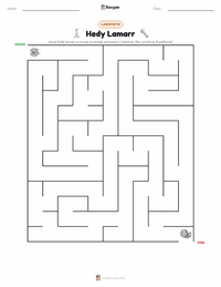 Anteprima della scheda stampabile di Hedy Lamarr