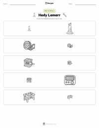 Hedy Lamarr printable worksheet preview