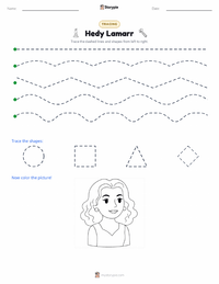 Hedy Lamarr printable worksheet preview