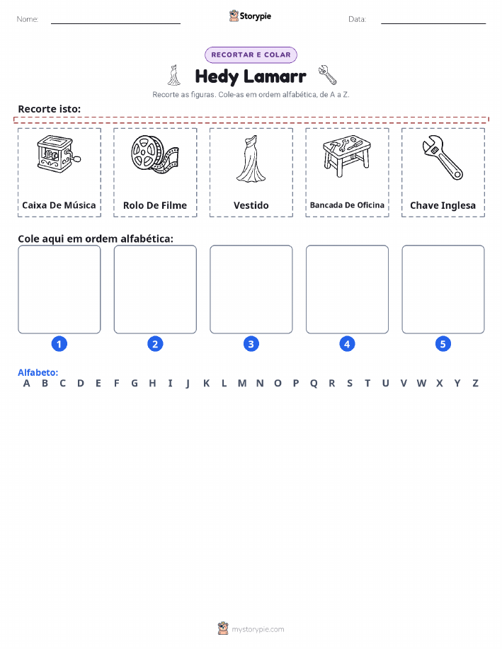 Recortar & Colar Alfabeto