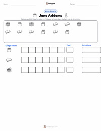 Jane Addams druckbare Arbeitsblatt Vorschau