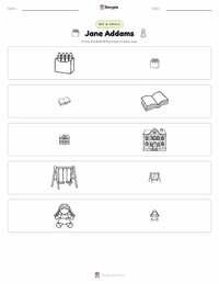 Jane Addams printable worksheet preview