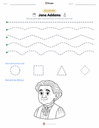 Jane Addams druckbare Arbeitsblatt Vorschau