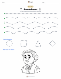 Jane Addams printable worksheet preview