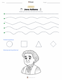 Prabaca lembar kerja cetak Jane Addams