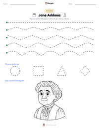 Anteprima della scheda stampabile di Jane Addams