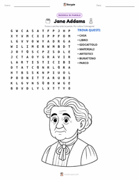 Anteprima della scheda stampabile di Jane Addams