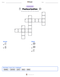 Pasteurization printable worksheet preview