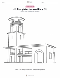 Everglades National Park printable worksheet preview