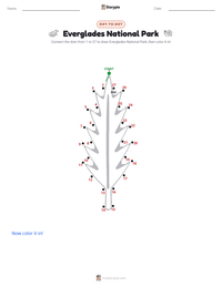 Everglades National Park printable worksheet preview