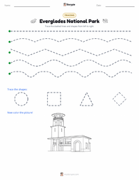 Everglades National Park printable worksheet preview