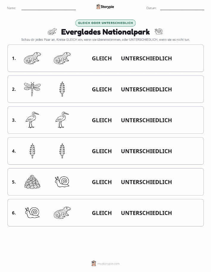 Gleich oder Anders