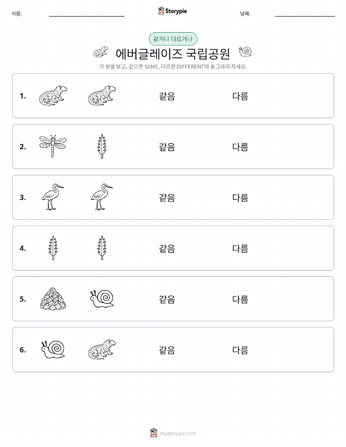 같은 것 또는 다른 것