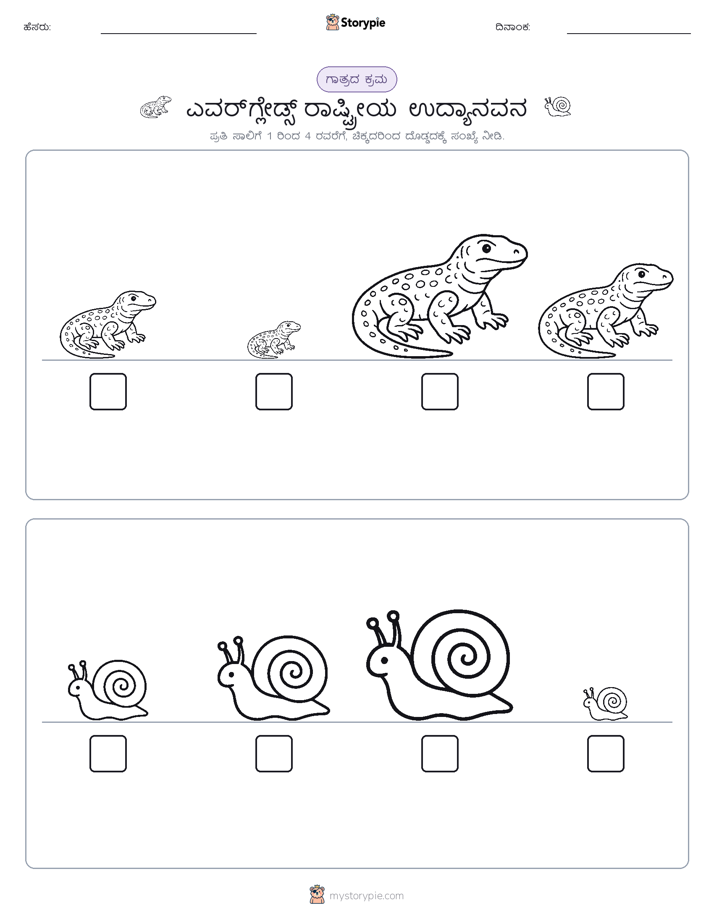 ಗಾತ್ರ ಕ್ರಮ