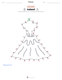Iceland printable worksheet preview