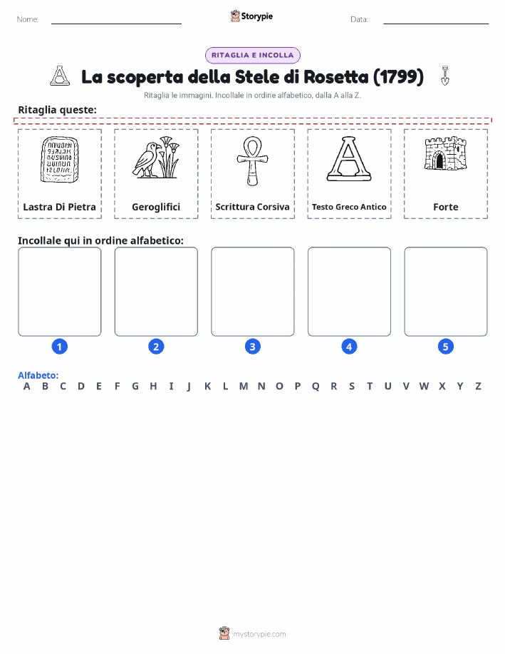 Taglia & Incolla Alfabeto