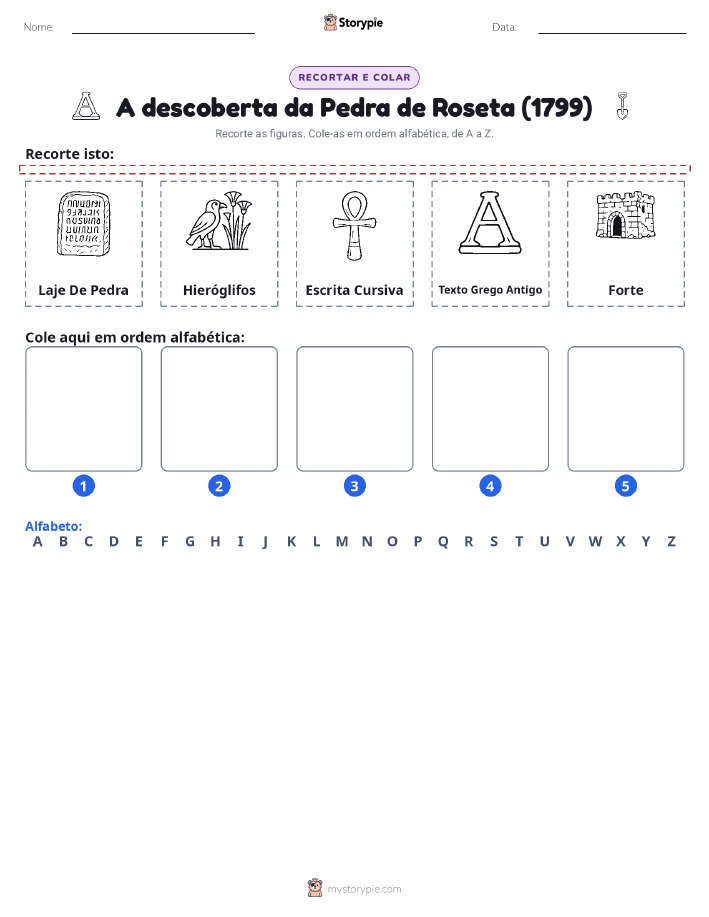 Recortar & Colar Alfabeto