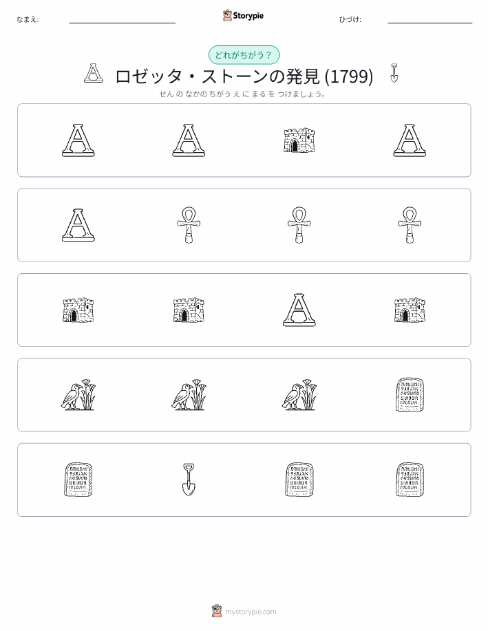 異なるものを見つけよう