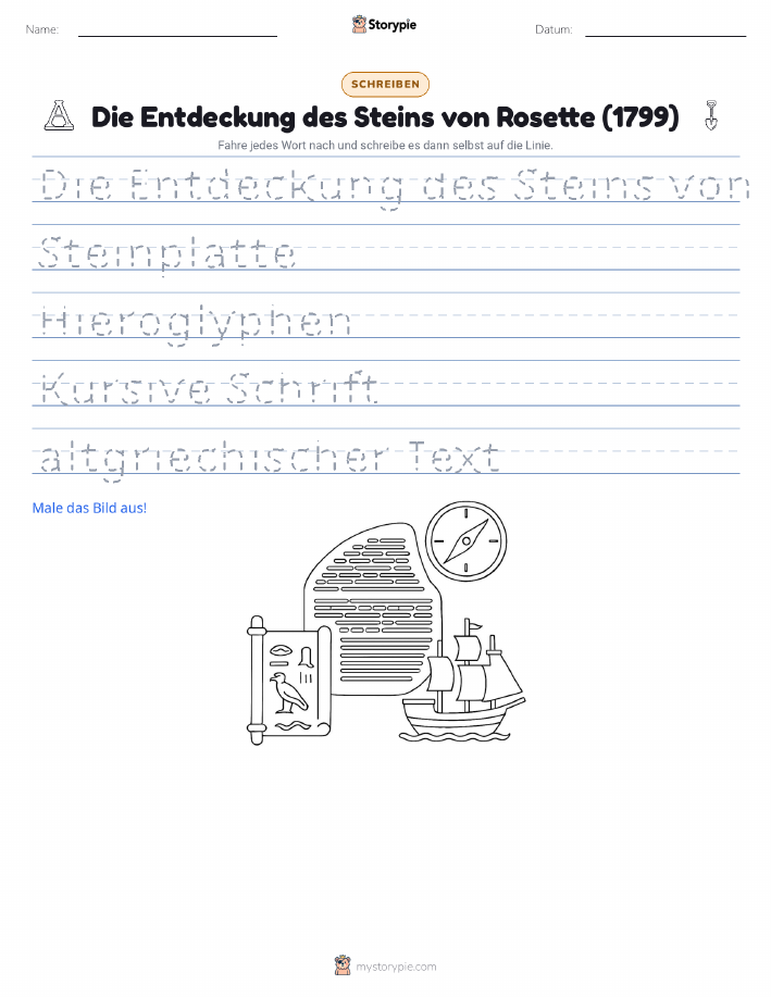 Schreibübung