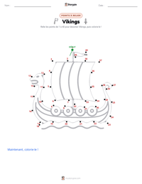 Aperçu de la feuille de travail imprimable Vikings