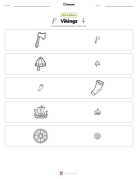 Vikings printable worksheet preview