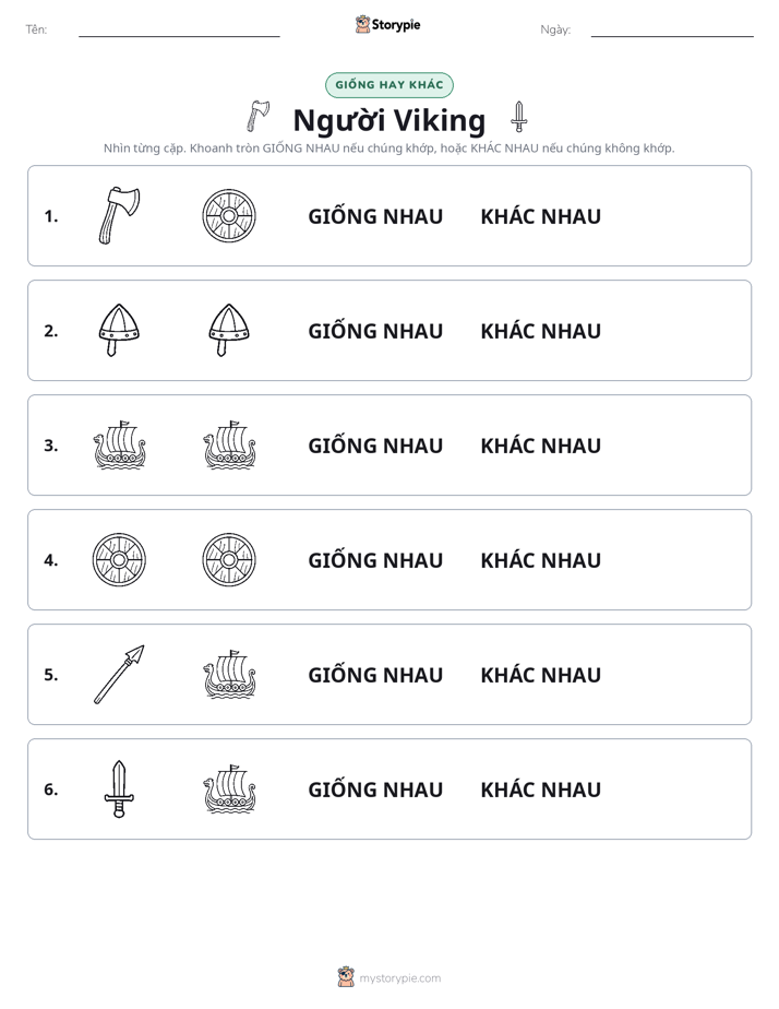Giống Hay Khác