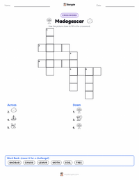 Madagascar printable worksheet preview