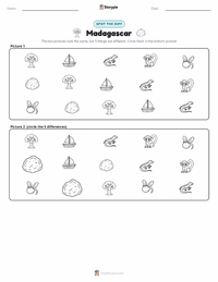 Madagascar printable worksheet preview