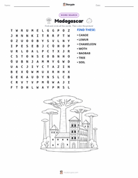 Madagascar printable worksheet preview