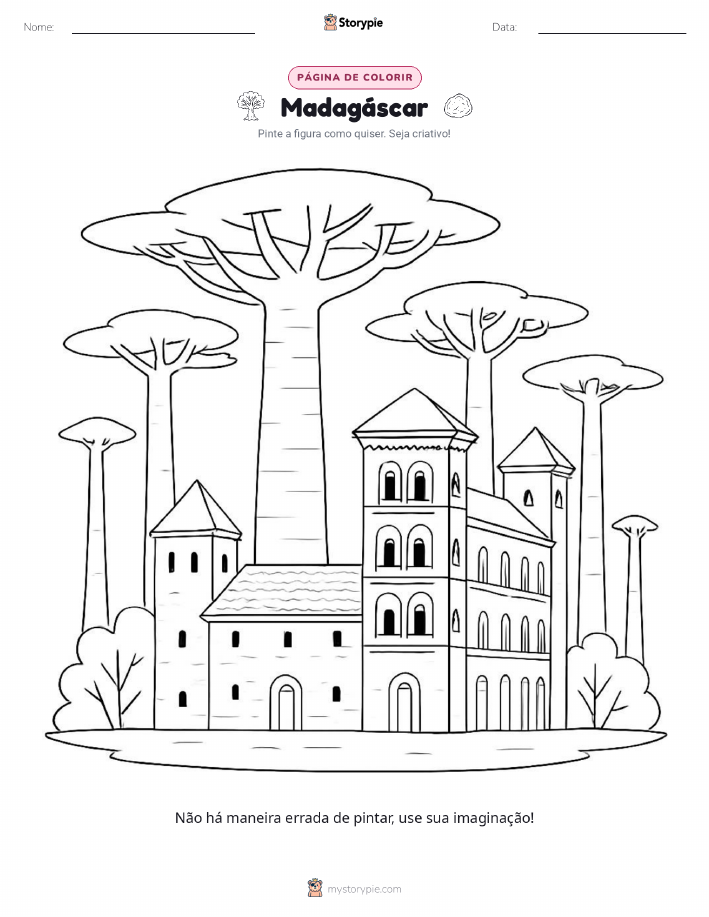 Página para colorir