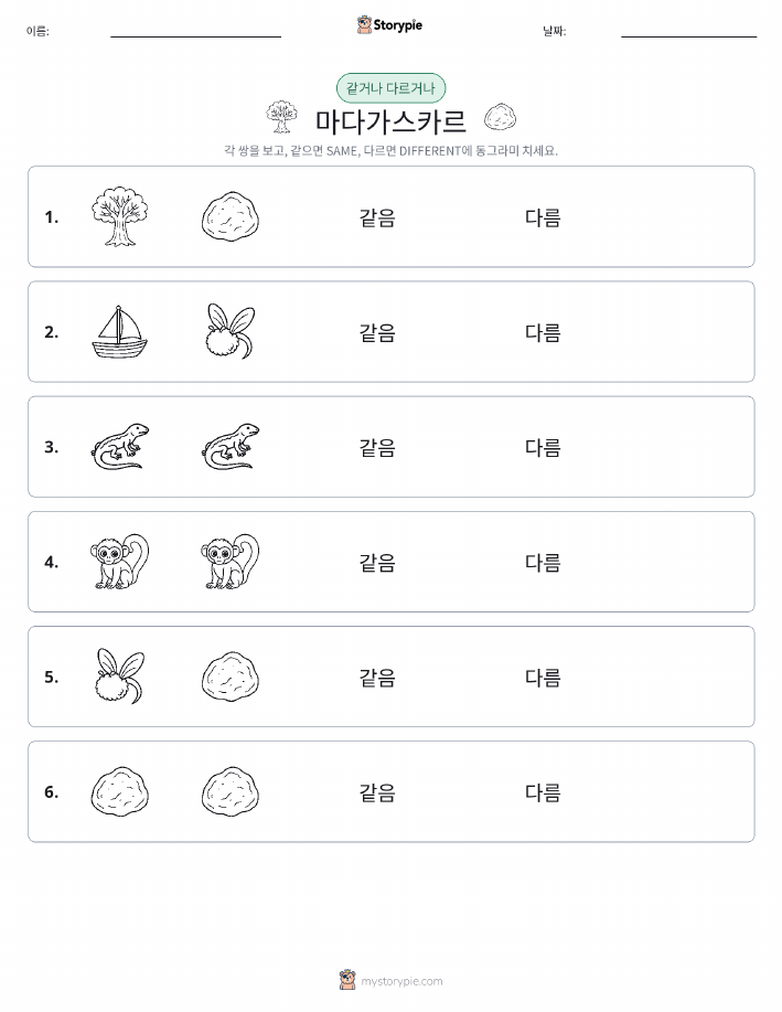 같은 것 또는 다른 것