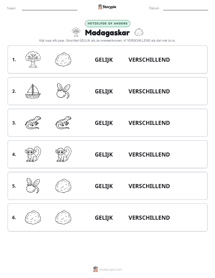 Zelfde of Verschillend