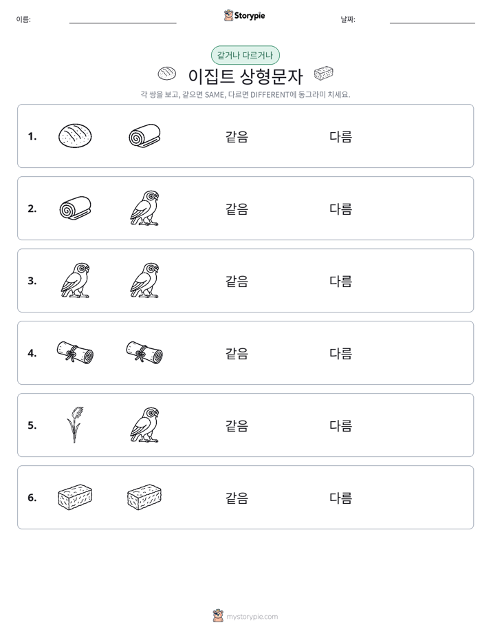 같은 것 또는 다른 것