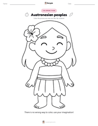 Austronesian peoples printable worksheet preview