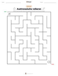 Austronesische volkeren afdrukbare werkblad voorbeeld