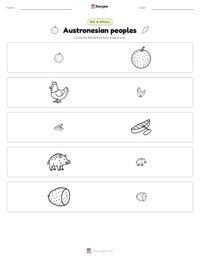 Austronesian peoples printable worksheet preview