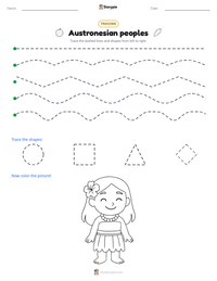 Austronesian peoples printable worksheet preview