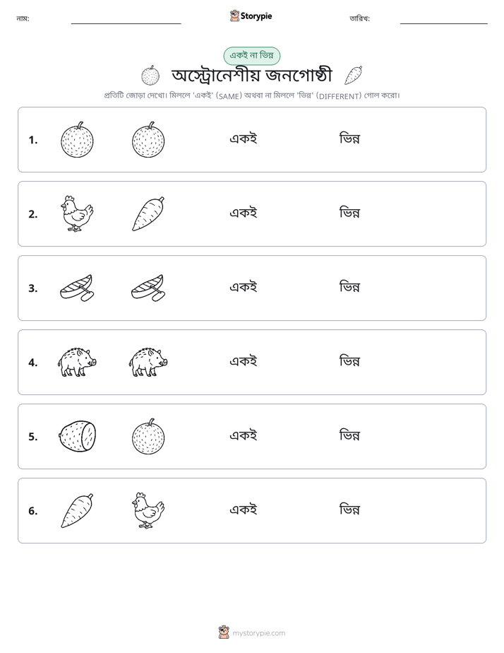 একই বা ভিন্ন