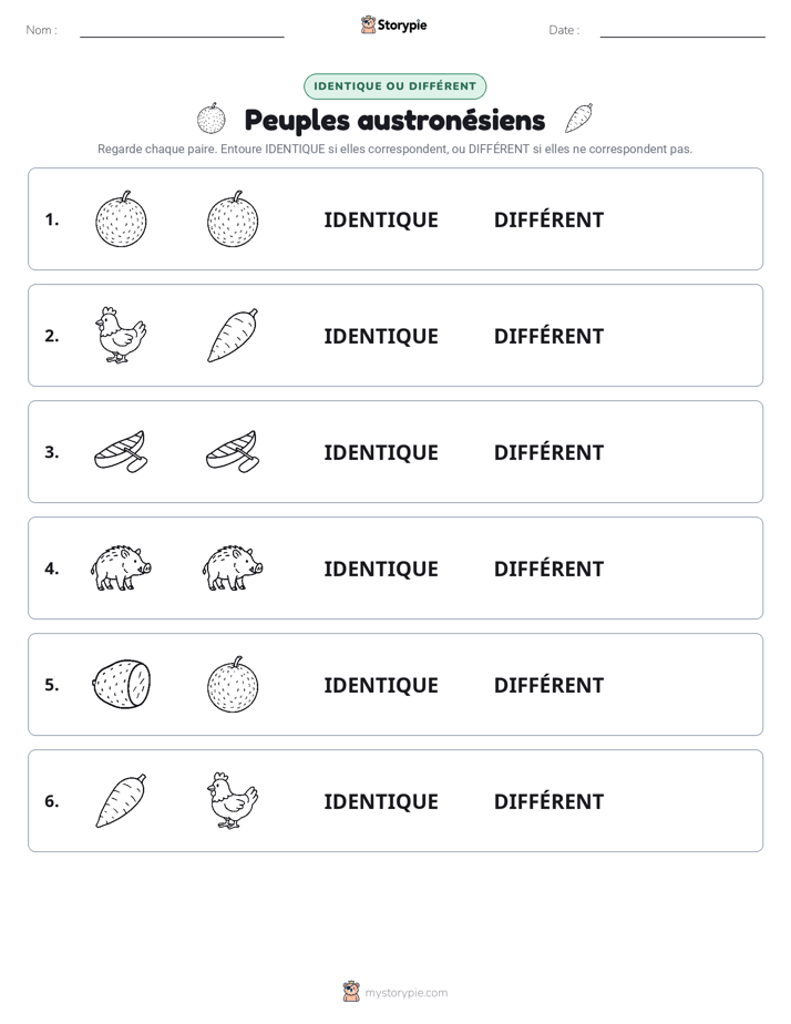 Identique ou Différent